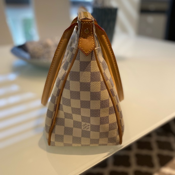 Pre-loved authentic LV FIGHERI DAMIER AZUR PM. - Picture 14 of 14